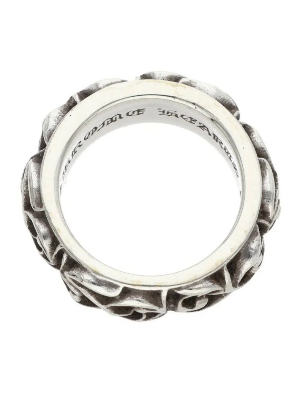 Chrome Hearts Etrnity Vine Band Eternity Silver Ring